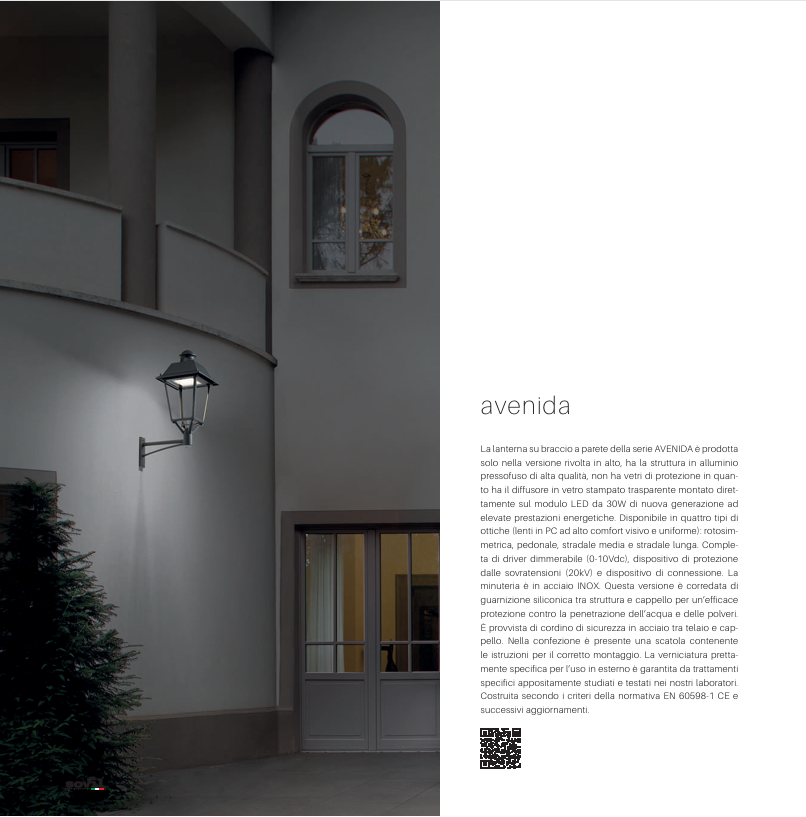 Download brochure Sovil Avenida illuminazione da esterno