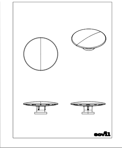 Download dwg CAD model 2D Head Sovil 99288