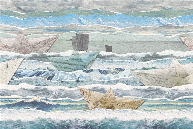 Download 3D Textures Paper Ship