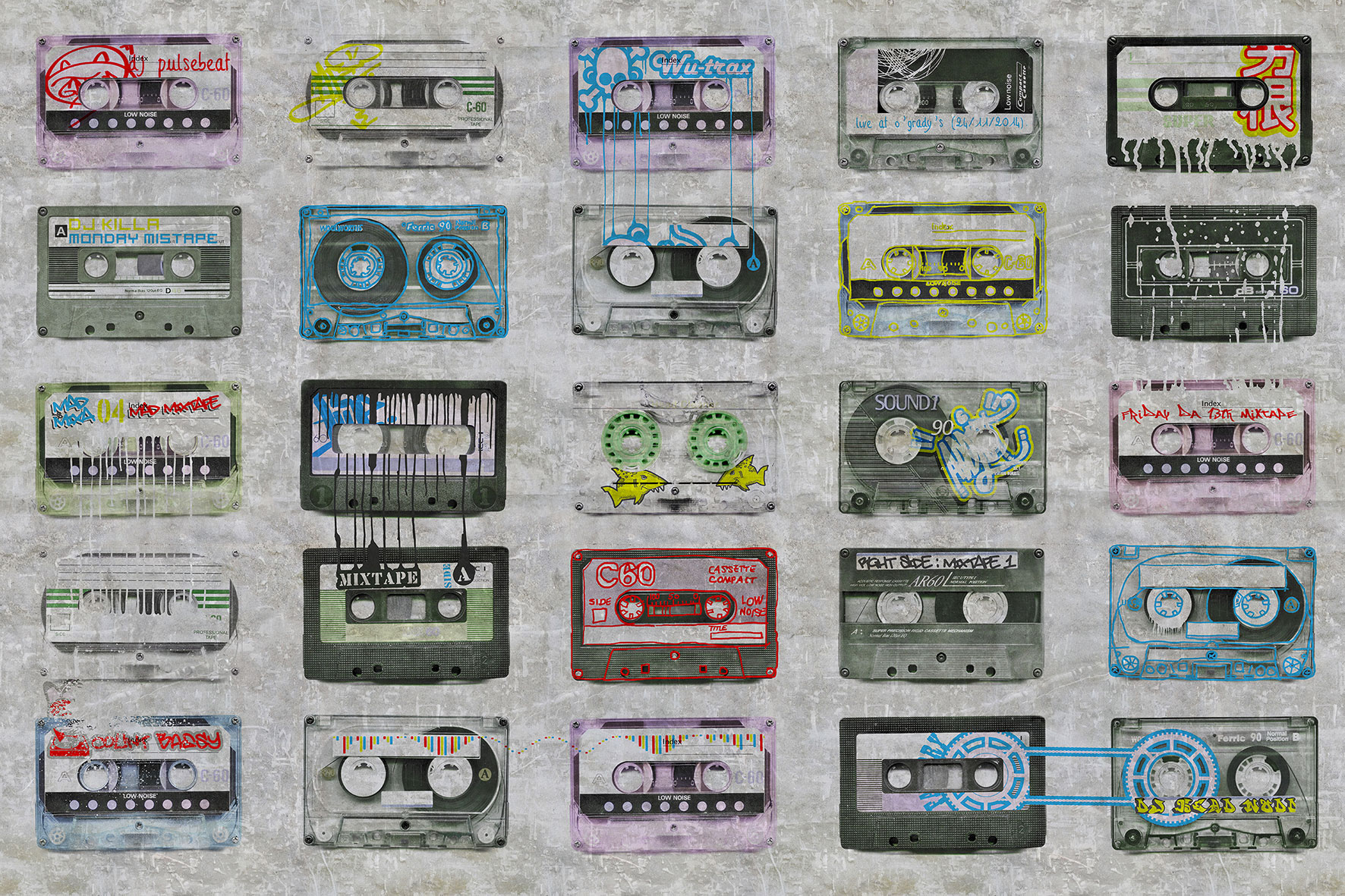 3d Textures for 3ds Max and other software - Glamora-Mixtape-GL11533A