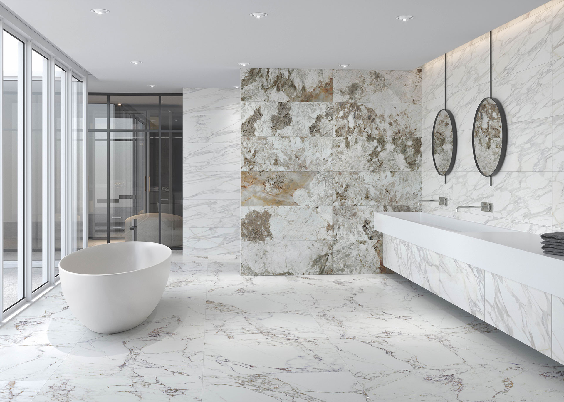vendita gres porcellanato effetto marmo apavisa roma ceramikada
