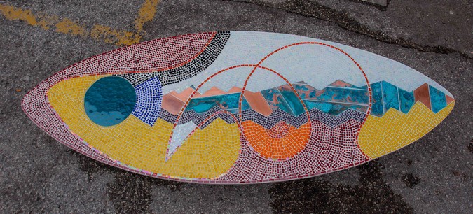 tavolo in mosaico