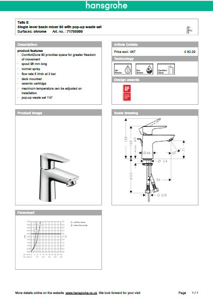Download Techincal informations Nuovo Talis