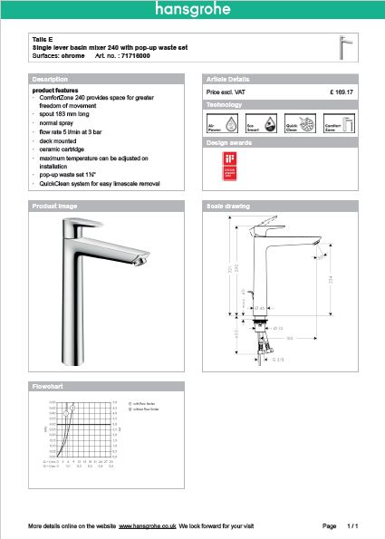 Download Techincal informations Nuovo Talis