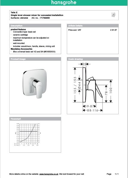 Download Techincal informations Nuovo Talis