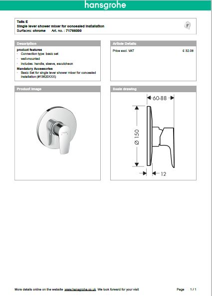 Download Techincal informations Nuovo Talis