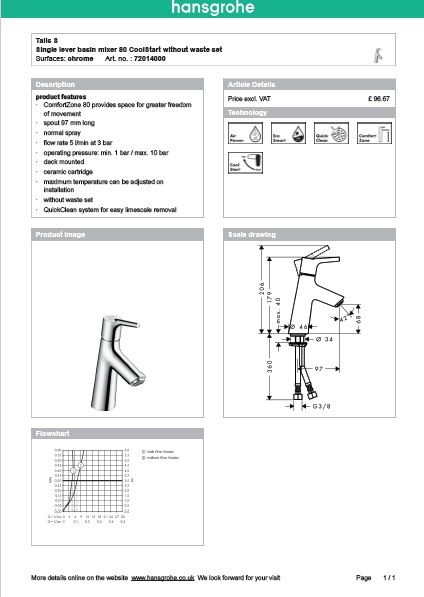 Download Techincal informations Nuovo Talis