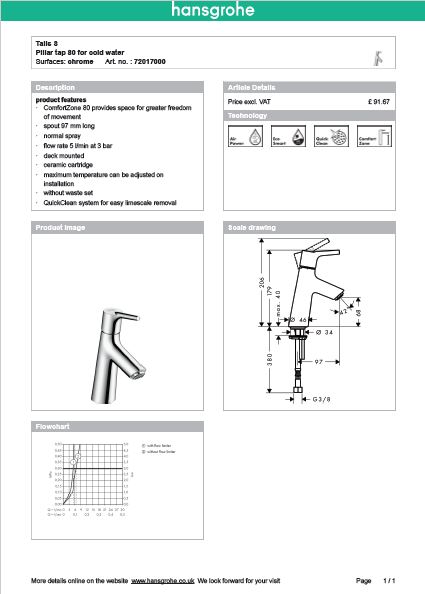 Download Techincal informations Nuovo Talis