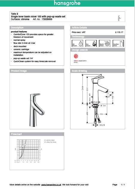 Download Techincal informations Nuovo Talis