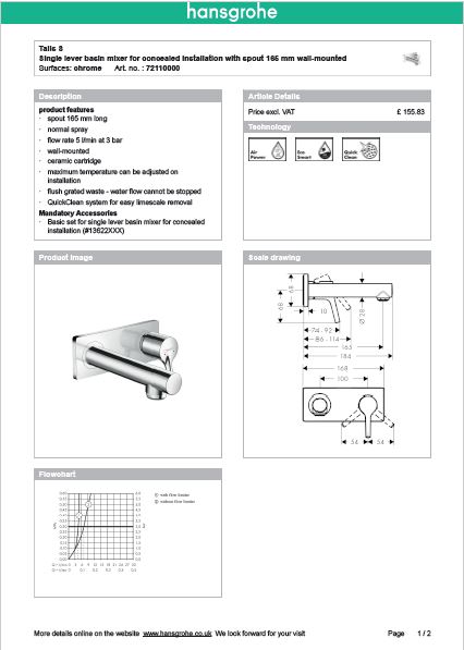 Download Techincal informations Nuovo Talis