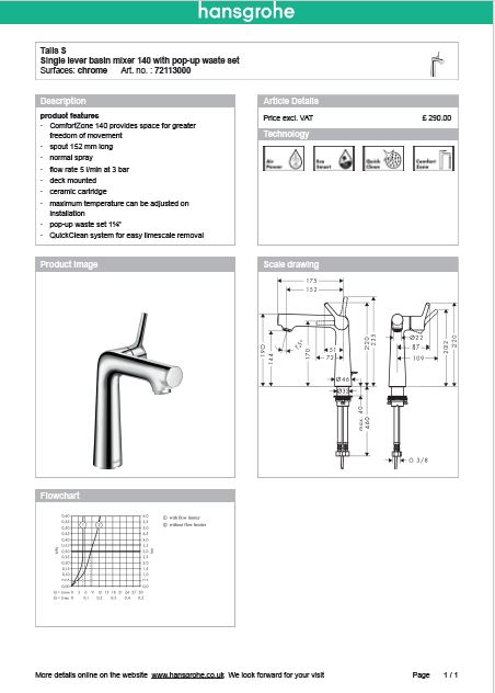 Download Techincal informations Nuovo Talis