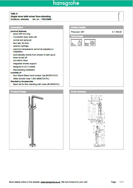 Download Techincal informations Nuovo Talis