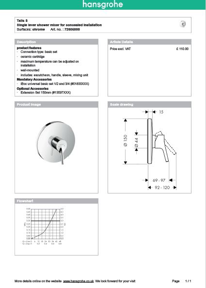 Download Techincal informations Nuovo Talis