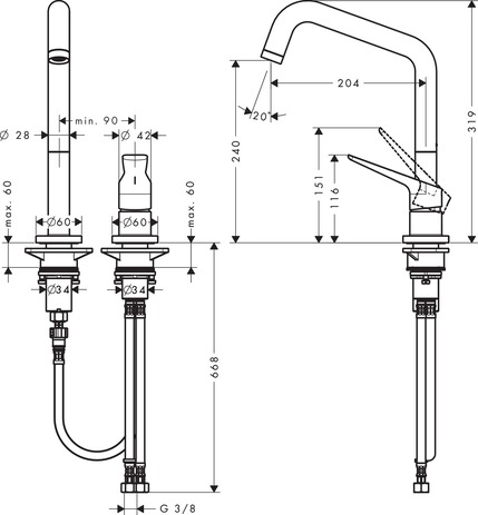 Download Techincal informations Axor Citterio M