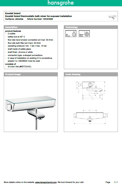 Download Techincal informations Select