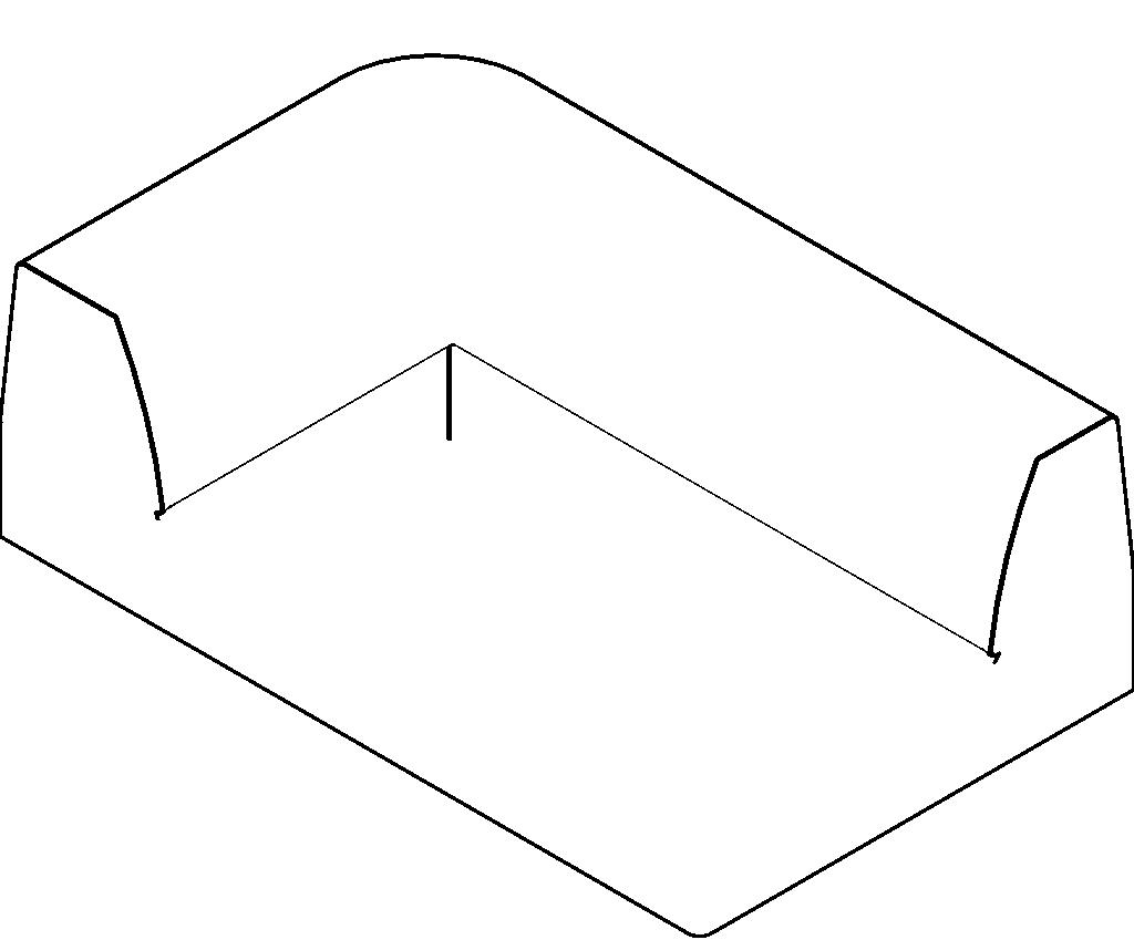 Download BIM Objects Bend sofa