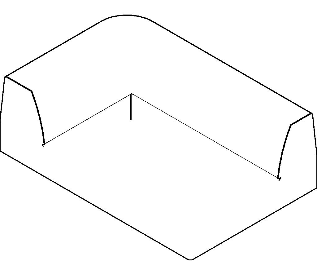 Download BIM Objects Bend sofa