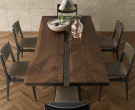 Riva 1920 tables Bedrock Plank Resin