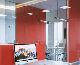 Phonotamburato acoustic panel for partition walls floema