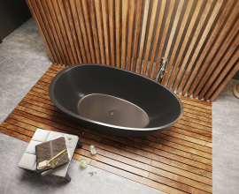 Aquatica Spoon 2 Freestanding Solid Surface Bathtub