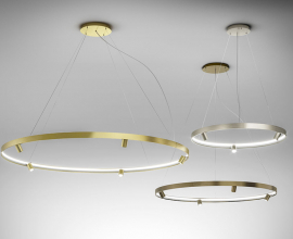 arena and arena acoustic suspension lamps, lighting systems by panzeri
