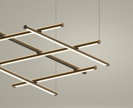suspension lamp hilow by panzeri design made in italy