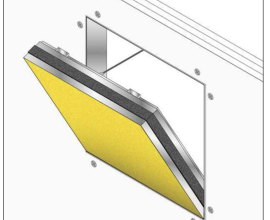 Download BIM Model Inspection hatch for GB-EI 120 partition walls