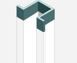 Download BIM model Global Building F62 Paint Omega Steel Beams 