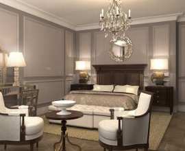 Interior design of Lux apartments of the Bariatinsky Palace (Contemporary Classic Vision of interiors)