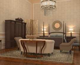 Interior design of Presidential Suite of the Bariatinsky Palace (Contemporary Classical Vision of interiors)
