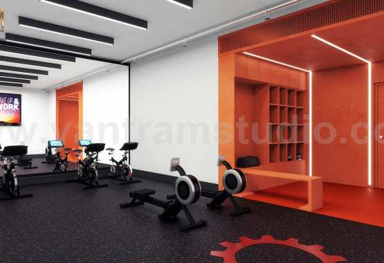  Commercial Fitness GYM 3D