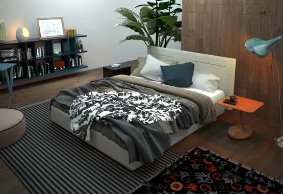 Modern Bedroom 3D Interior Rendering Berlin Germany