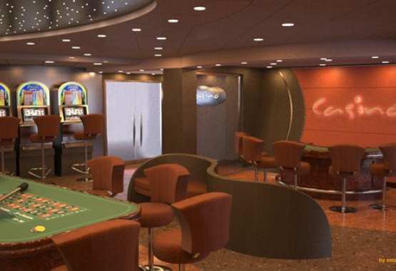Rendering interni nave da crociera Grimaldi