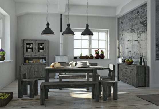 Rustic furniture.