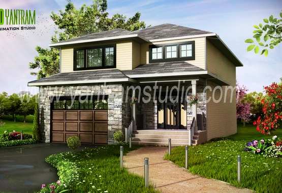 Modern Home 3D Exterior Design