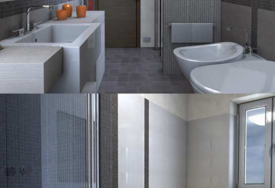 Rendering Interni per W.C 