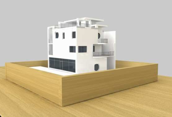 rendering fabbricato residenziale e commerciale