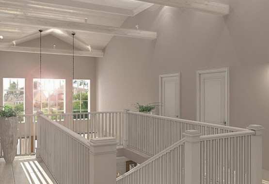 Interiors at private house of house complex "Novaya Riga"