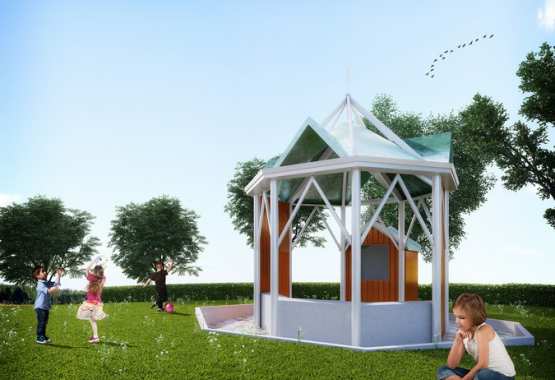 EXTERIOR RENDERING - GAZEBO