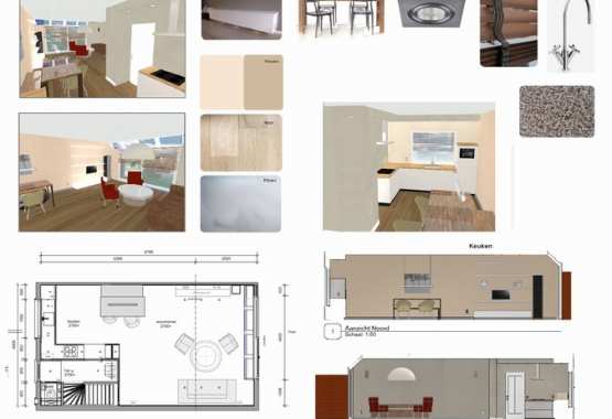 Interior small house with extension