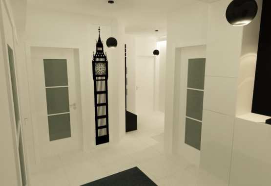 Black & White Apartment in Bucharest