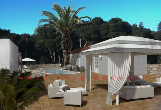 Villa con ambientazione