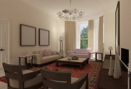 render villa in londra