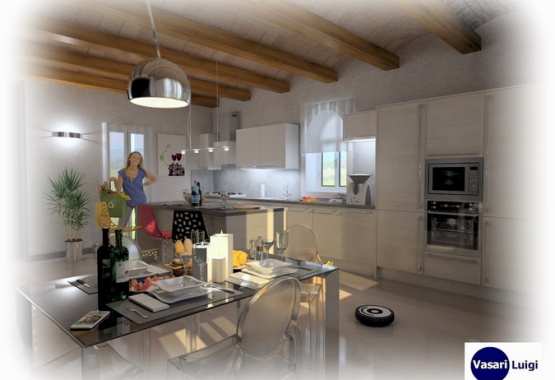 Cucina con isola