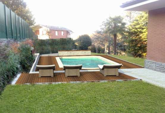 Rendering Risistemazione Esterna Villa Unifamiliare e Piscina