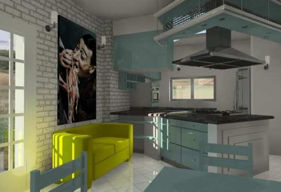 Cucina per una casa al mare
