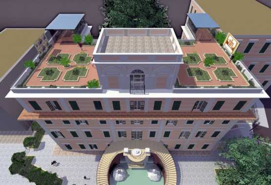 Rendering del Restauro di Villa Altieri - Roma