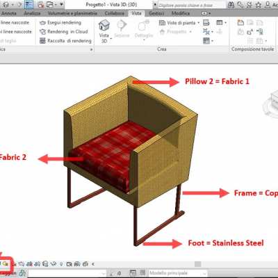 TUTORIAL 1: Creare un oggetto 3D BIM di arredamento con Revit. 