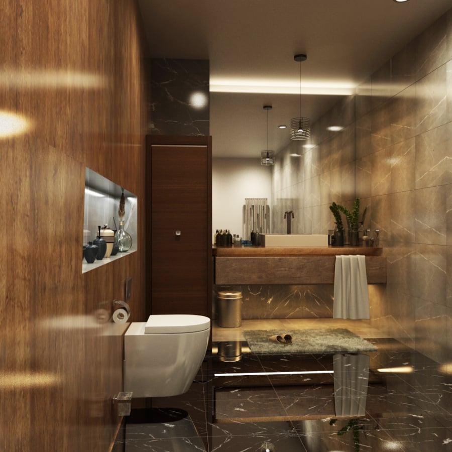 Architectural 3D Rendering Services Los Angeles for Stunning Bathroom
