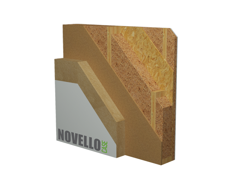 Wood houses Pareti Esterne Isolate 3D Models 